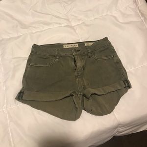 Olive green shorts